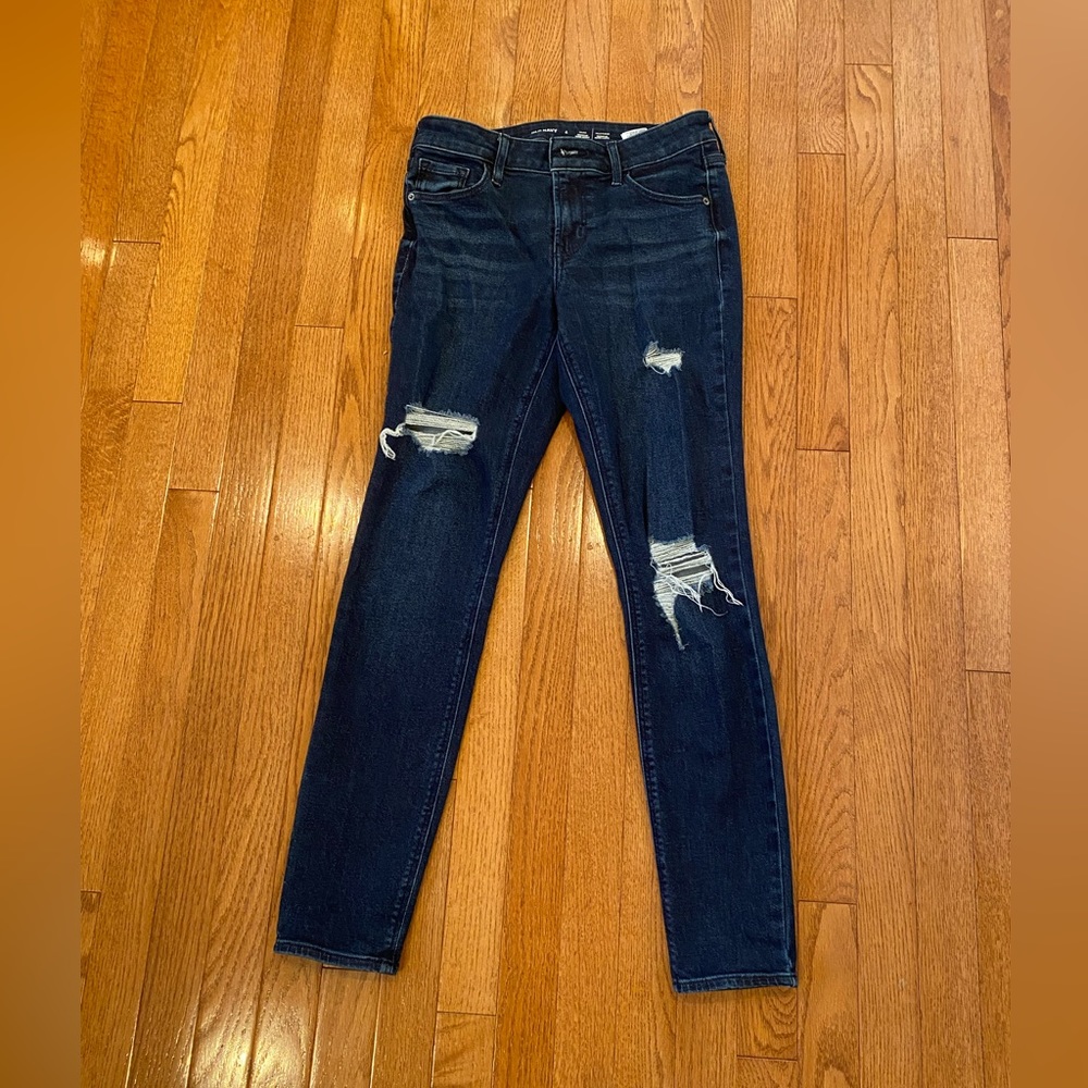 Old Navy Mid-Rise Rockstar Super Skinny size 4